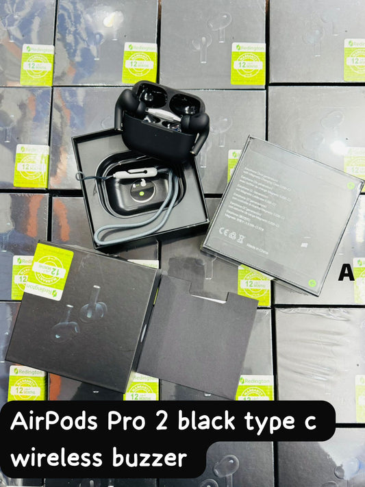 Airpods Pro 2 black Type C Wireless Buzzer